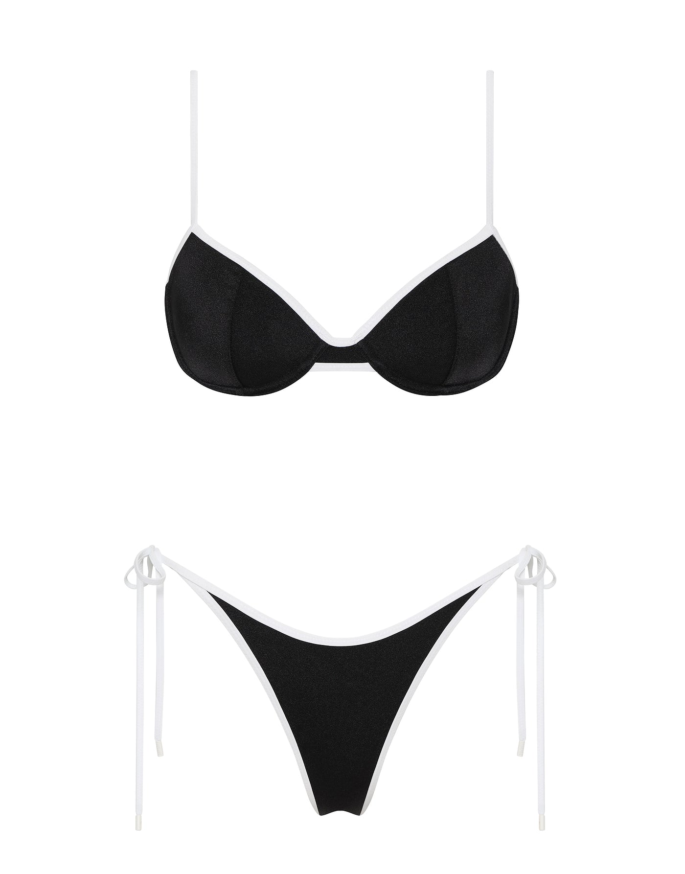 JARA - JETT Black Balconette Bikini