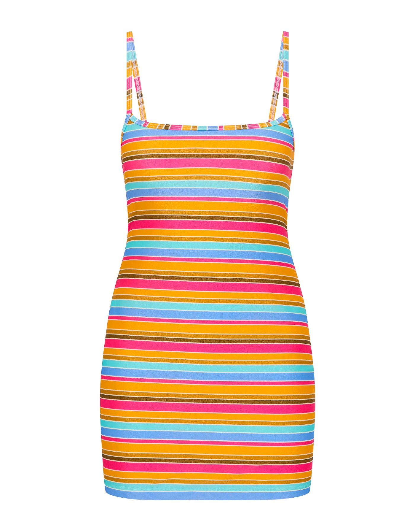MINNI - MELON STRIPE Mini Dress